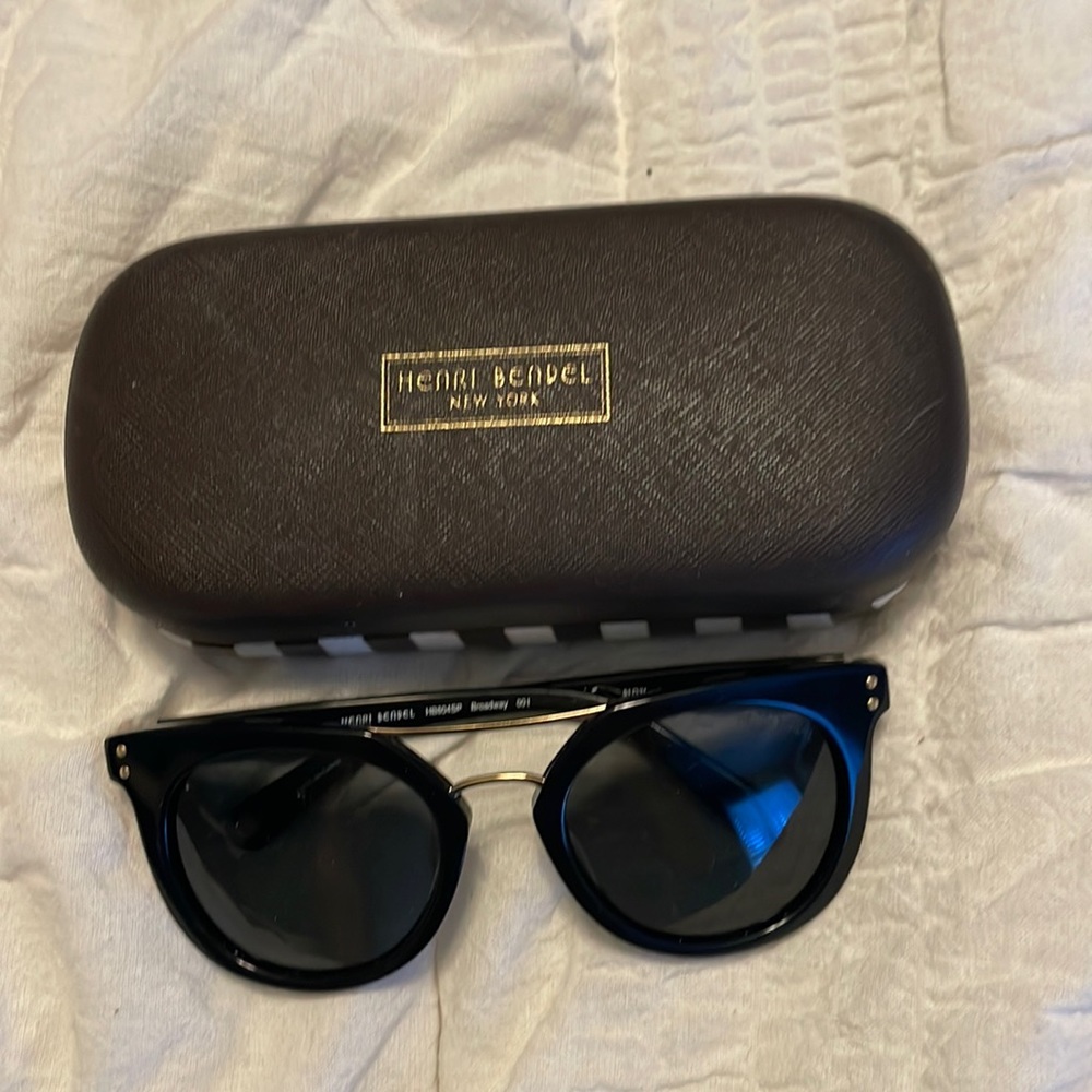 Black and Gold Henri Bendrl Sunglasses